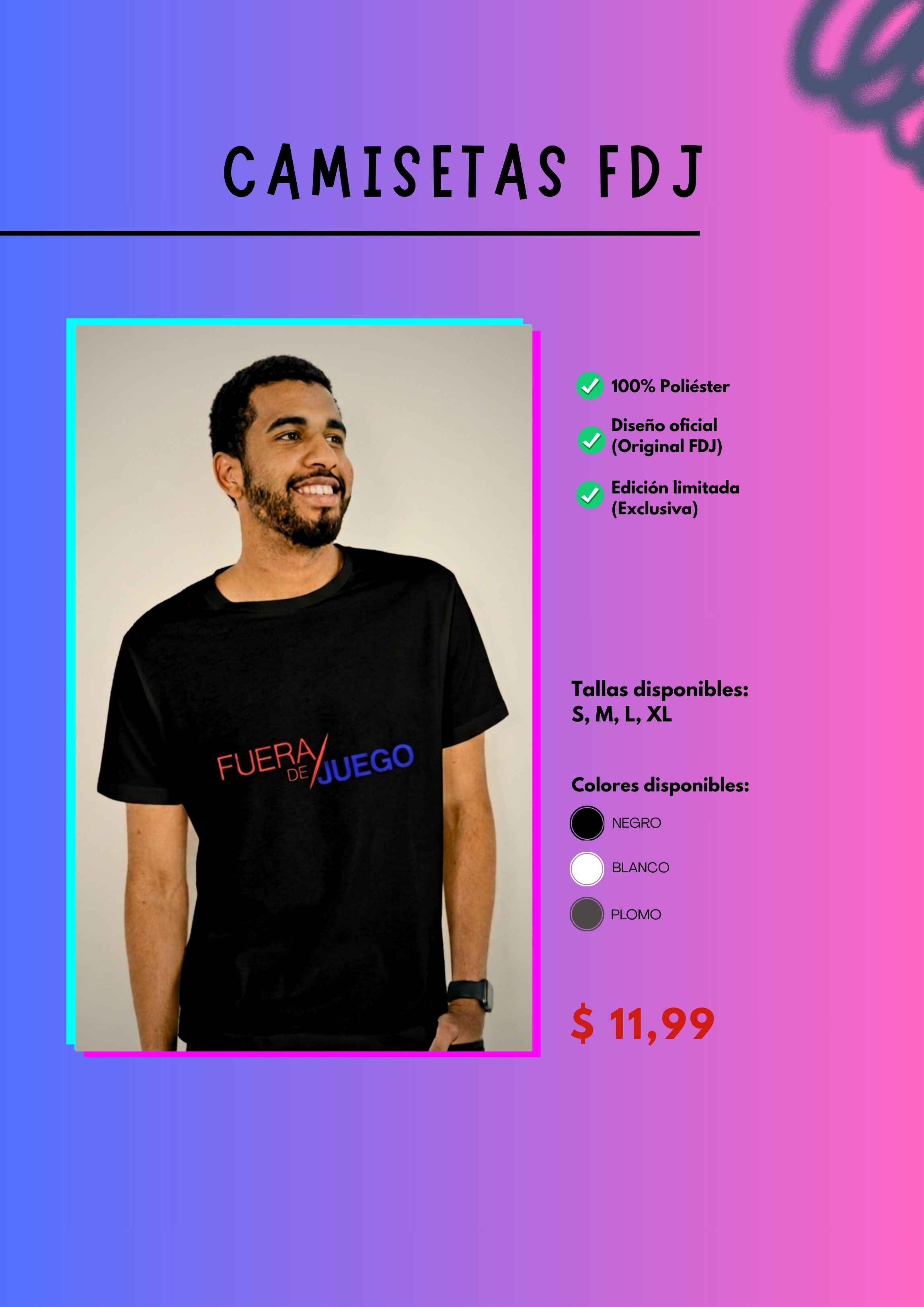 Camiseta Fuera de Juego – FDJ